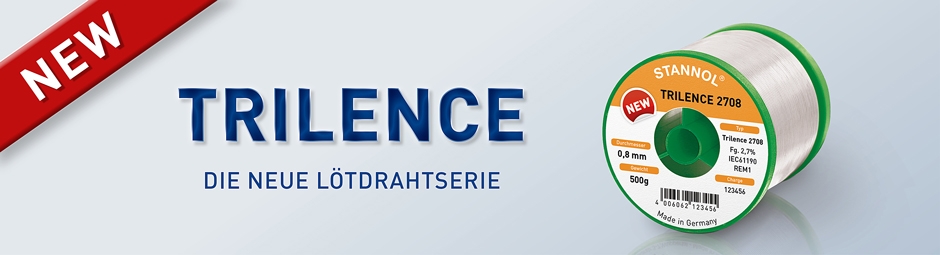 Trilence - Ltdraht mit extrem spritzarmen Flussmittel